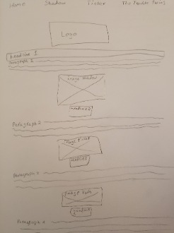 home page wireframe