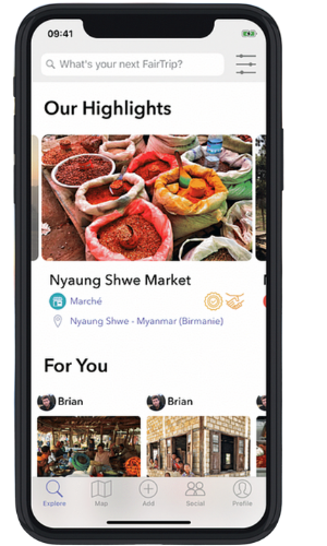 Fair Trip app view