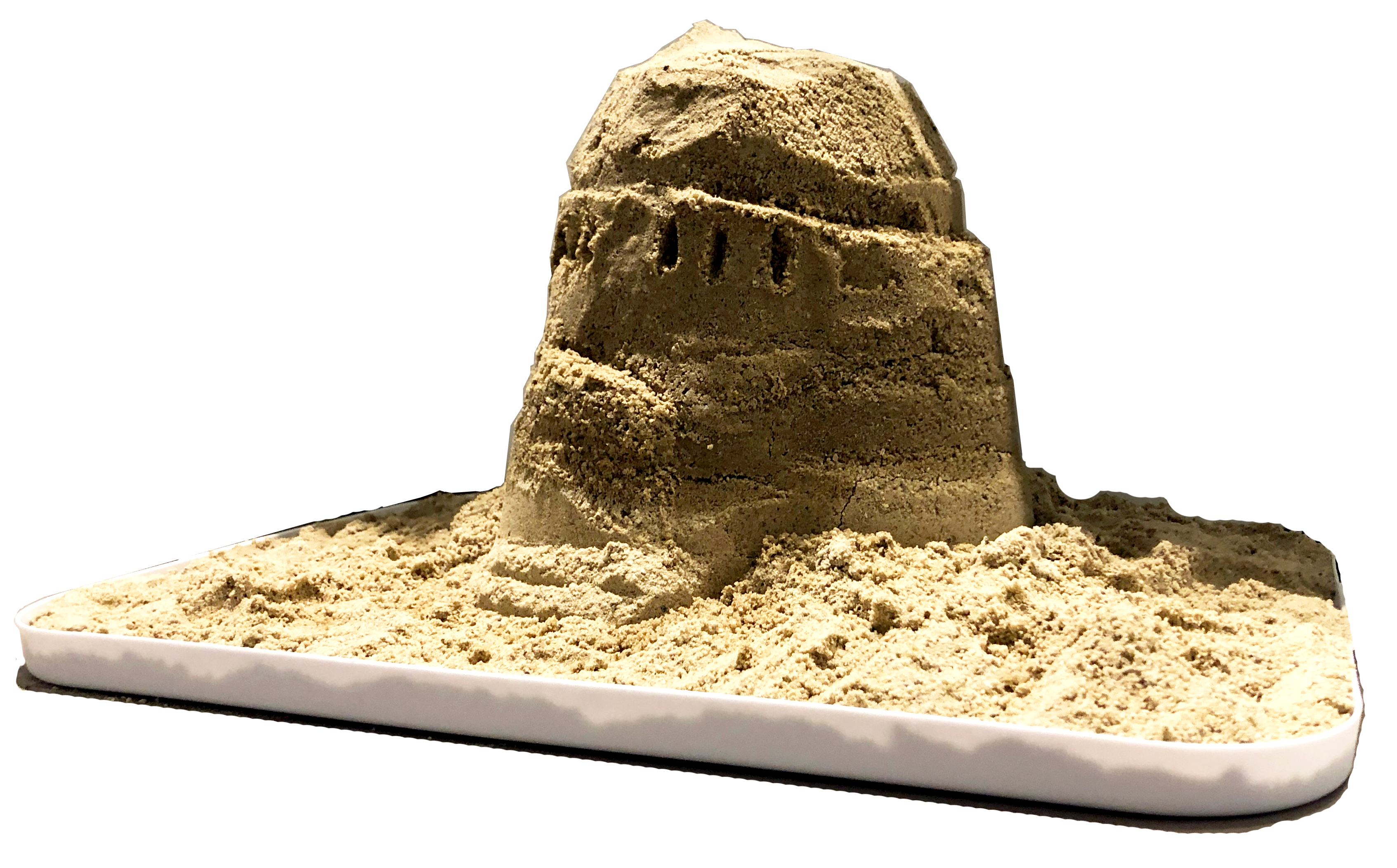 sandcastle containing fundemental elements of organic life