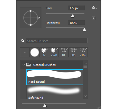 Photoshop Brush tool right click