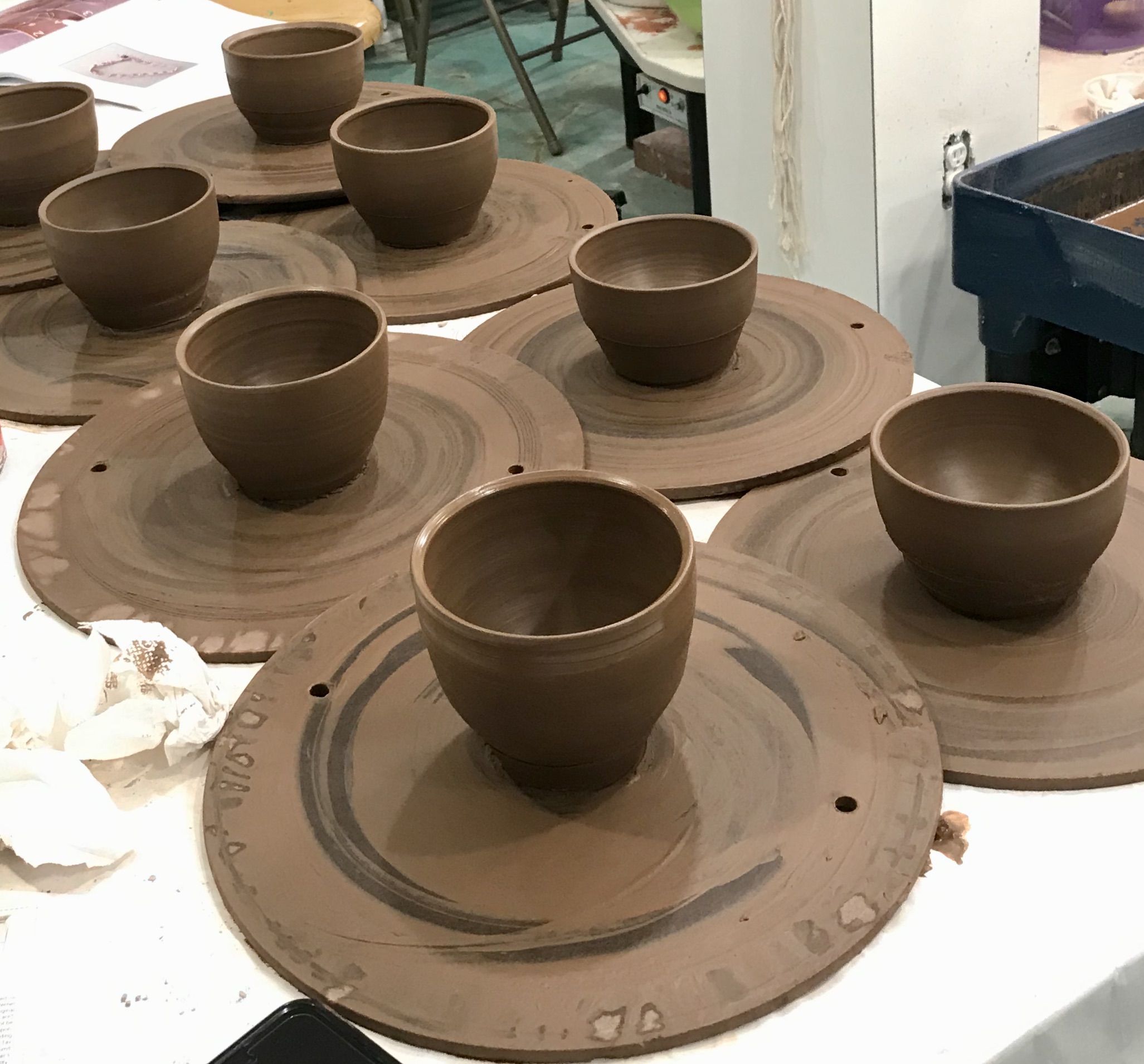 wheel thrown bowls