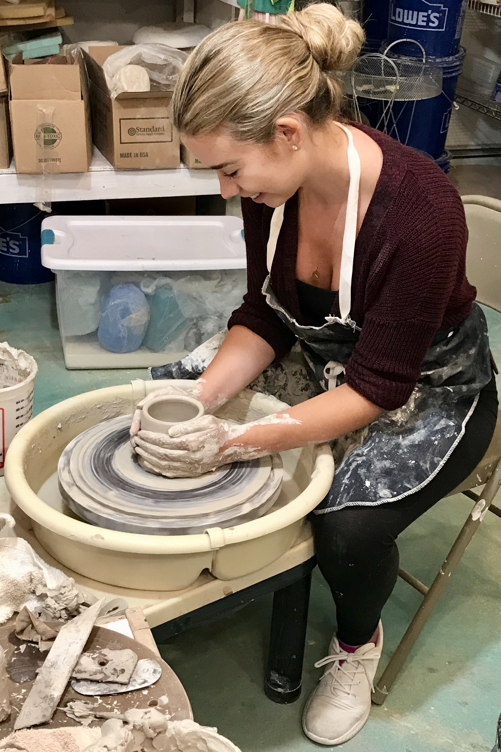 throwing on the wheel